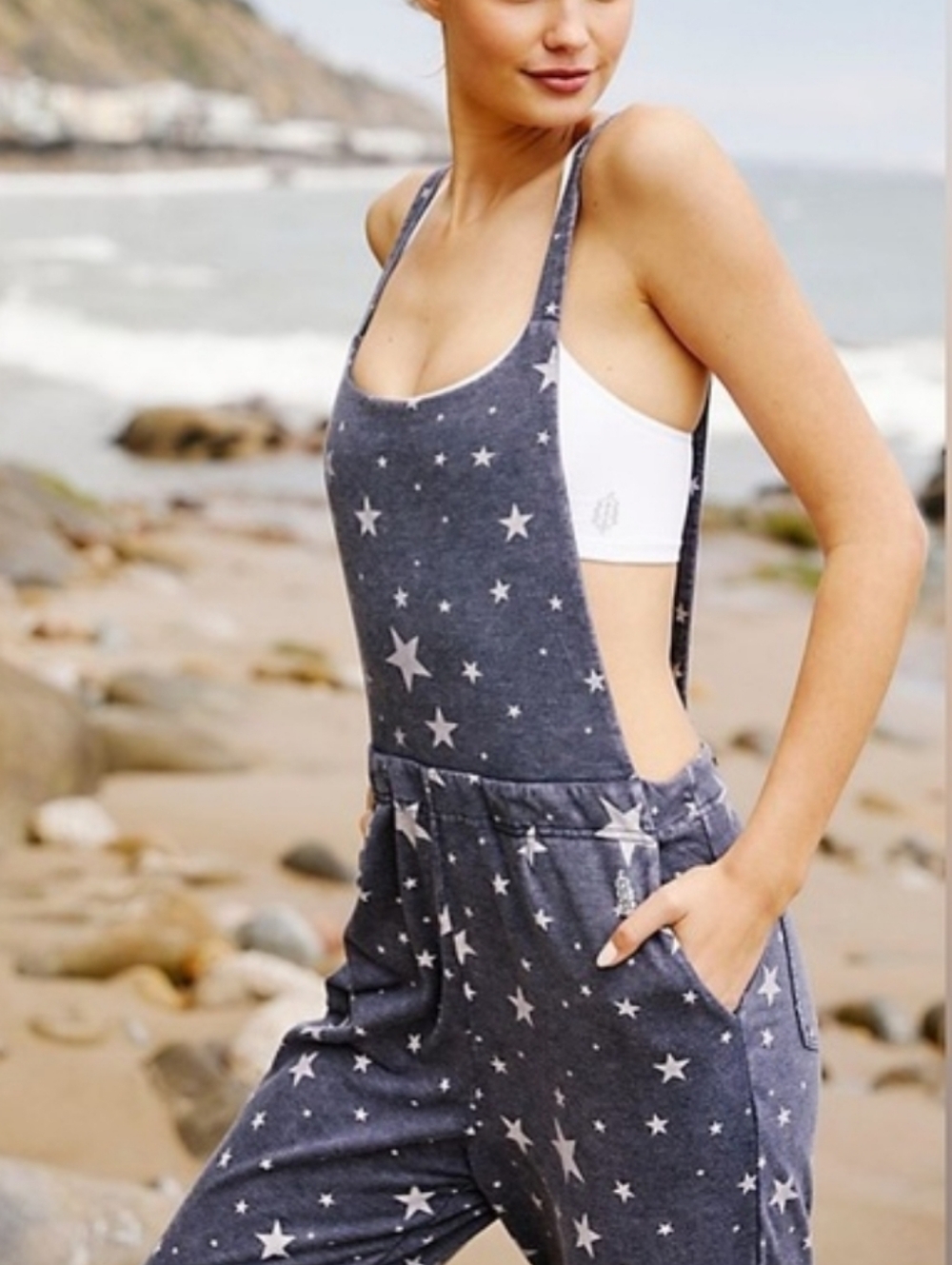 Free People Reach For The Stars Movement Jumpsuit Small